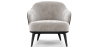 Buy  Velvet Upholstered Armchair - Renaud Light grey 60704 at MyFaktory