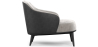 Buy  Velvet Upholstered Armchair - Renaud Light grey 60704 - in the UK
