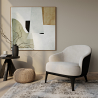 Buy  Velvet Upholstered Armchair - Renaud Light grey 60704 - prices