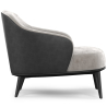 Buy  Velvet Upholstered Armchair - Renaud Light grey 60704 in the United Kingdom