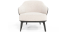 Buy Upholstered Armchair in Boucle Fabric - Renaud White 60705 - in the UK