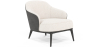 Buy Upholstered Armchair in Boucle Fabric - Renaud White 60705 in the United Kingdom