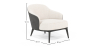 Buy Upholstered Armchair in Boucle Fabric - Renaud White 60705 in the United Kingdom