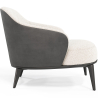 Buy Upholstered Armchair in Boucle Fabric - Renaud White 60705 home delivery