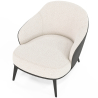 Buy Upholstered Armchair in Boucle Fabric - Renaud White 60705 in the United Kingdom
