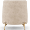 Buy Designer Armchair - Velvet Upholstered - Sabah Beige 61001 in the United Kingdom