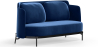 Buy Two-Seater Sofa - Upholstered in Velvet - Hynu Dark blue 61002 in the United Kingdom