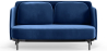 Buy Two-Seater Sofa - Upholstered in Velvet - Hynu Dark blue 61002 - prices