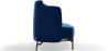 Buy Two-Seater Sofa - Upholstered in Velvet - Hynu Dark blue 61002 home delivery