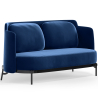 Buy Two-Seater Sofa - Upholstered in Velvet - Hynu Dark blue 61002 - prices