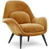 Buy Velvet Upholstered Armchair - Opera Mustard 60706 - in the UK