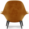 Buy Velvet Upholstered Armchair - Opera Mustard 60706 in the United Kingdom