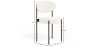 Buy Pack of 4 - Dining Chair - Upholstered in Bouclé Fabric - Black Metal - Martha White 61005 home delivery
