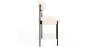 Buy Pack of 4 - Dining Chair - Upholstered in Bouclé Fabric - Black Metal - Martha White 61005 - prices