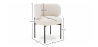 Buy Pack of 4 - Dining Chair - Upholstered in Bouclé Fabric - Calibri White 61008 - prices