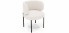 Buy Pack of 4 - Dining Chair - Upholstered in Bouclé Fabric - Calibri White 61008 in the United Kingdom