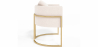 Buy Dining Chair - With armrests - Upholstered in Bouclé Fabric - Vittoria White 61010 at MyFaktory