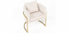 Buy Dining Chair - With armrests - Upholstered in Bouclé Fabric - Vittoria White 61010 - prices