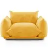 Buy Armchair - Velvet Upholstery - Urana Yellow 61011 - in the UK