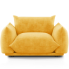 Buy Armchair - Velvet Upholstery - Urana Mustard 61011 - in the UK