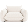 Buy  Armchair - Upholstered in Bouclé Fabric - Urana White 61012 - in the UK