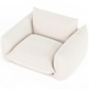 Buy  Armchair - Upholstered in Bouclé Fabric - Urana White 61012 at MyFaktory
