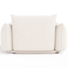 Buy  Armchair - Upholstered in Bouclé Fabric - Urana White 61012 home delivery