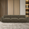 Buy 3-Seater Sofa - Velvet Upholstery - Urana Taupe 61013 at MyFaktory