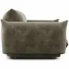 Buy 3-Seater Sofa - Velvet Upholstery - Urana Taupe 61013 in the United Kingdom