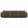 Buy 3-Seater Sofa - Velvet Upholstery - Urana Taupe 61013 in the United Kingdom