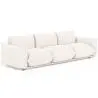 Buy 3-Seater Sofa - Bouclé Fabric Upholstery - Urana White 61014 - in the UK