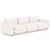 Buy 3-Seater Sofa - Bouclé Fabric Upholstery - Urana White 61014 - prices