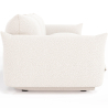 Buy 3-Seater Sofa - Bouclé Fabric Upholstery - Urana White 61014 in the United Kingdom