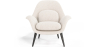 Buy Bouclé Upholstered Armchair - Opera White 60707 in the United Kingdom