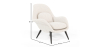 Buy Bouclé Upholstered Armchair - Opera White 60707 with a guarantee