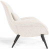 Buy Bouclé Upholstered Armchair - Opera White 60707 with a guarantee