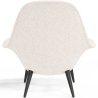 Buy Bouclé Upholstered Armchair - Opera White 60707 - in the UK