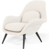 Buy Bouclé Upholstered Armchair - Opera White 60707 in the United Kingdom