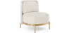 Buy Designer Armchair - Upholstered in Bouclé Fabric - Sabah White 61015 in the United Kingdom