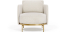 Buy Designer Armchair - Upholstered in Bouclé Fabric - Hynu White 61017 - in the UK