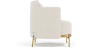Buy Designer Armchair - Upholstered in Bouclé Fabric - Hynu White 61017 in the United Kingdom