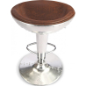 Buy Aviator Bar Stool - Microfibre in Imitation Weathered Leather Brown 26712 home delivery