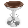 Buy Aviator Bar Stool - Microfibre in Imitation Weathered Leather Brown 26712 with a guarantee