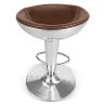Buy Aviator Bar Stool - Microfibre in Imitation Weathered Leather Brown 26712 - in the UK
