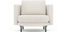 Buy Designer Armchair - Upholstered in Bouclé Fabric - Nagar White 61019 - in the UK