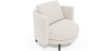 Buy Designer Armchair - Upholstered in Bouclé Fabric - Nagar White 61019 in the United Kingdom