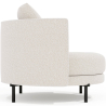 Buy Designer Armchair - Upholstered in Bouclé Fabric - Nagar White 61019 in the United Kingdom