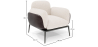 Buy Bouclé Fabric Upholstered Armchair - Greda White 61021 - prices