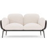 Buy 2-Seater Sofa - Upholstered in Bouclé Fabric - Greda White 61022 at MyFaktory