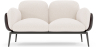 Buy 2-Seater Sofa - Upholstered in Bouclé Fabric - Greda White 61022 in the United Kingdom